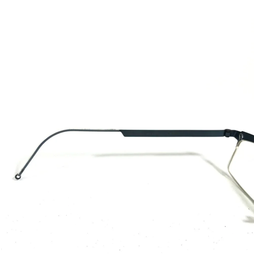 Lindberg Eyeglasses Frames Mod.4015 Matte Blue Strip Titanium 50-21-135